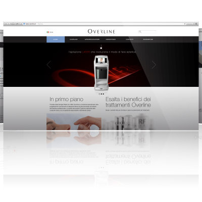L'homepage del sito www.overline.it